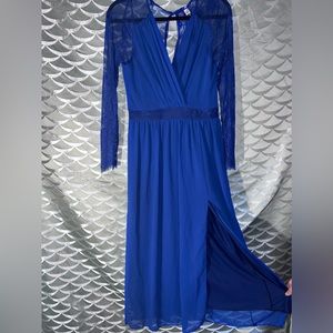 Blue dress long sleeve